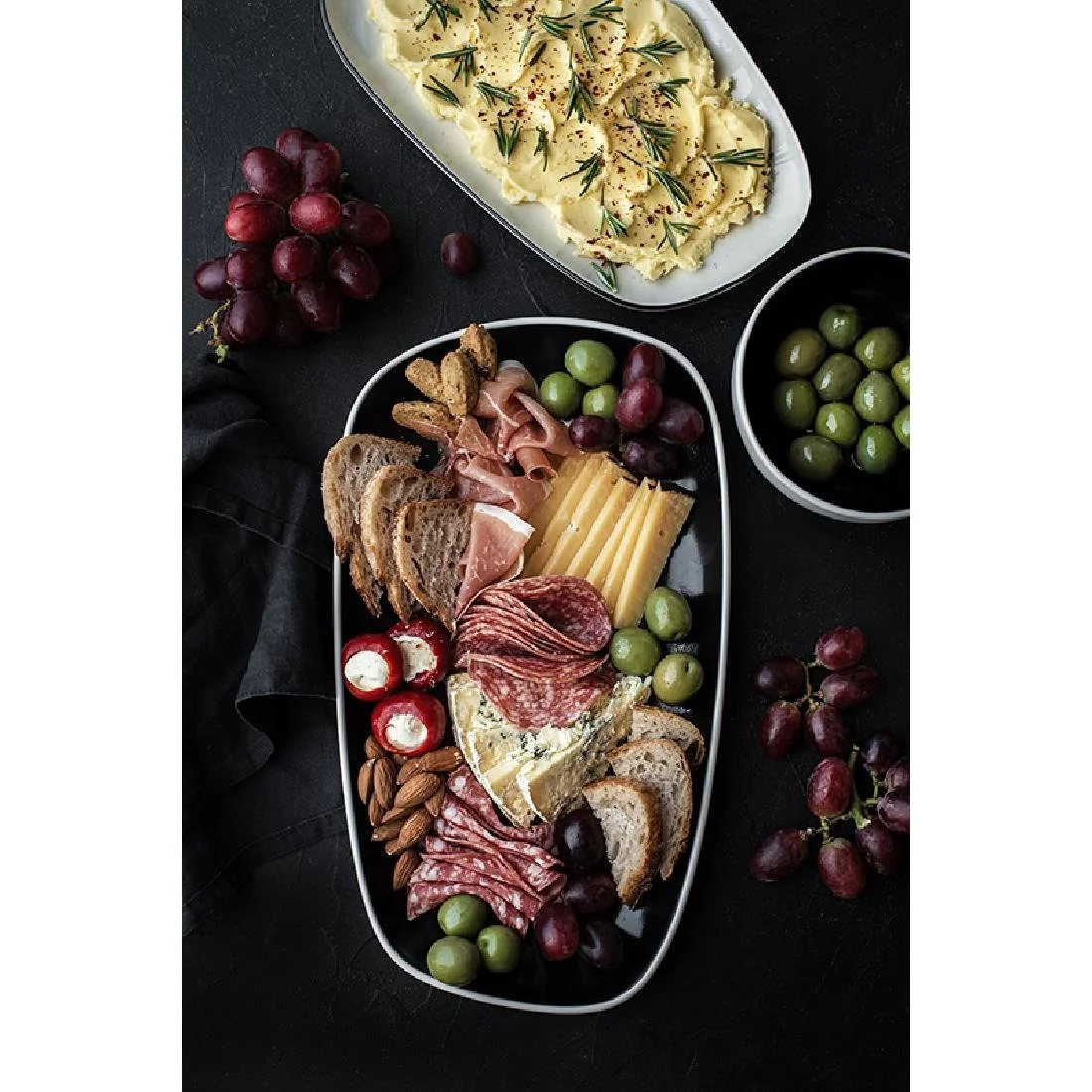 Steelite Nyx Nordic Coupe Plates Black 280mm (12 Pack) - Image 3