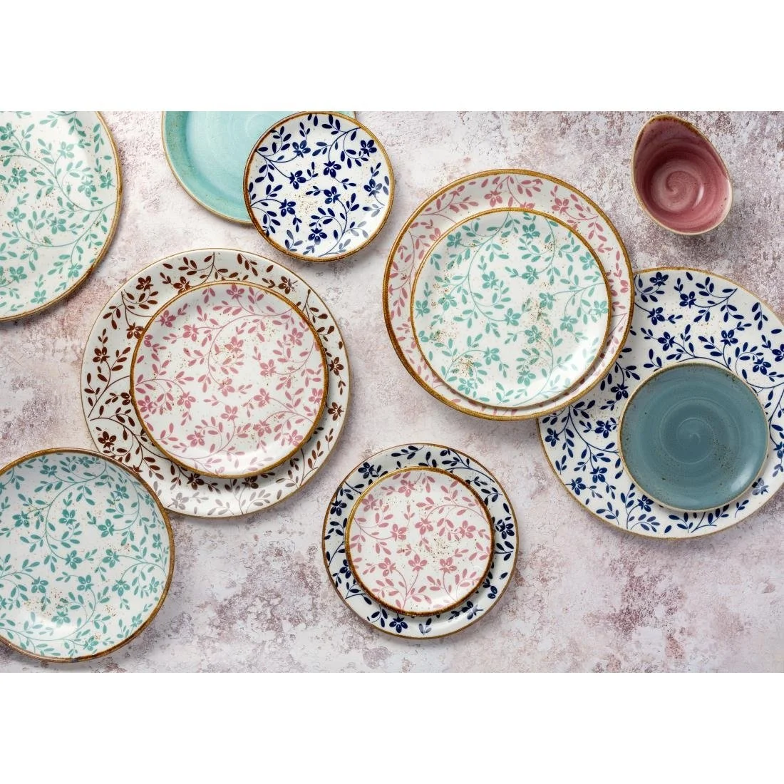 Steelite Performance Flora Coupe Plates Pink 202mm (12 Pack) - Image 2