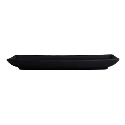 Steelite Cali Rectangle Plates Black 292x140mm (12 Pack) - Image 1