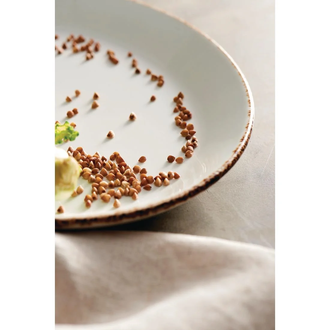 Steelite Brown Dapple Coupe Plates 153mm