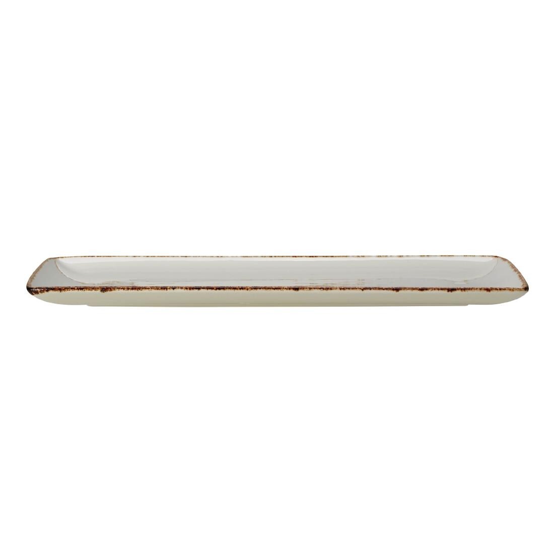 Steelite Brown Dapple Rectangle Three Plates