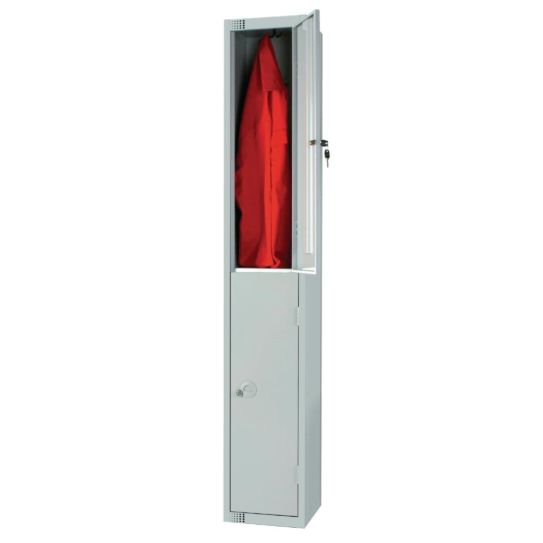 Elite Double Door Manual Combination Locker Locker Grey