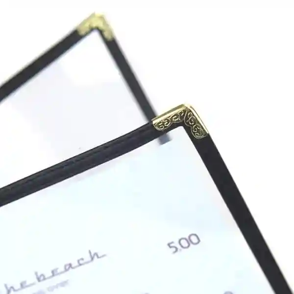 Framed Plastic Menus