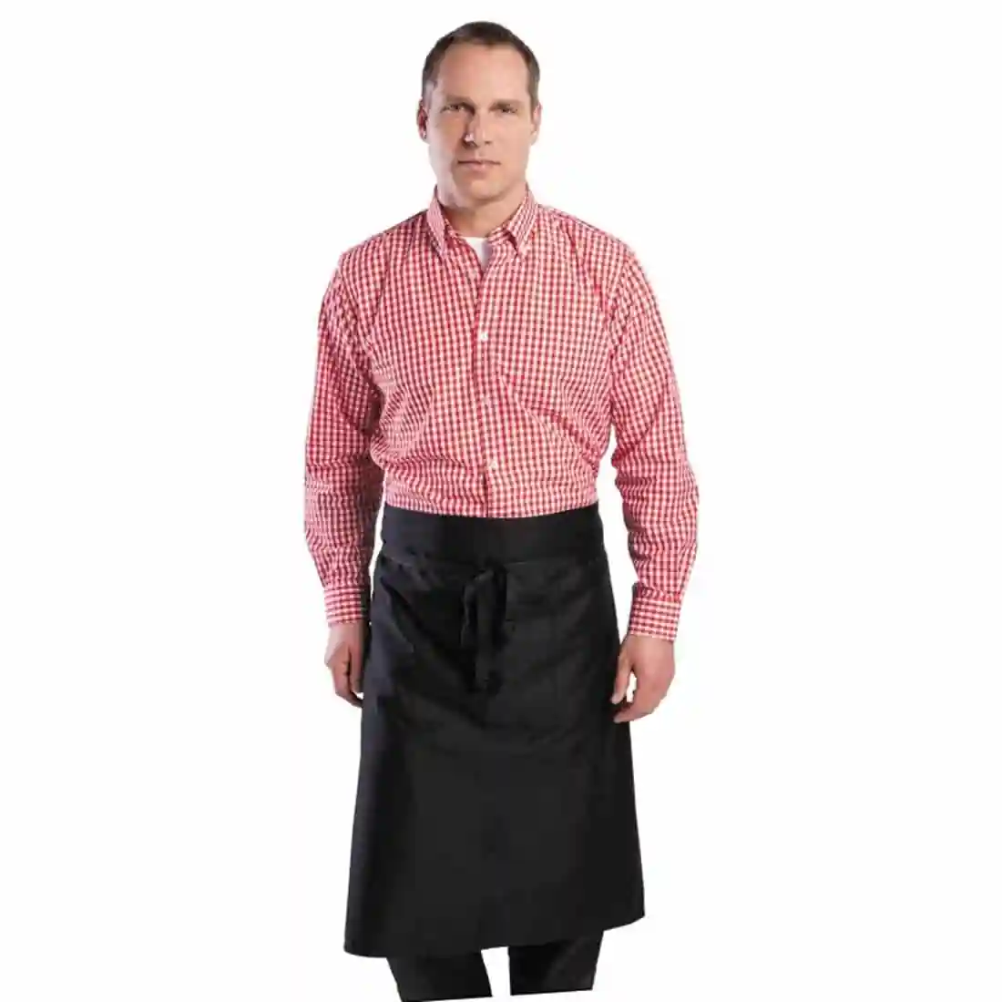 Uniform Works Mens Gingham Shirt Red S