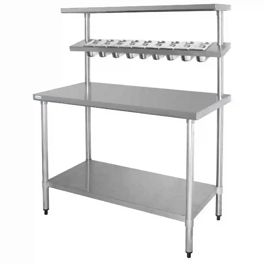 Vogue Stainless Steel Prep Station with Gantry Large