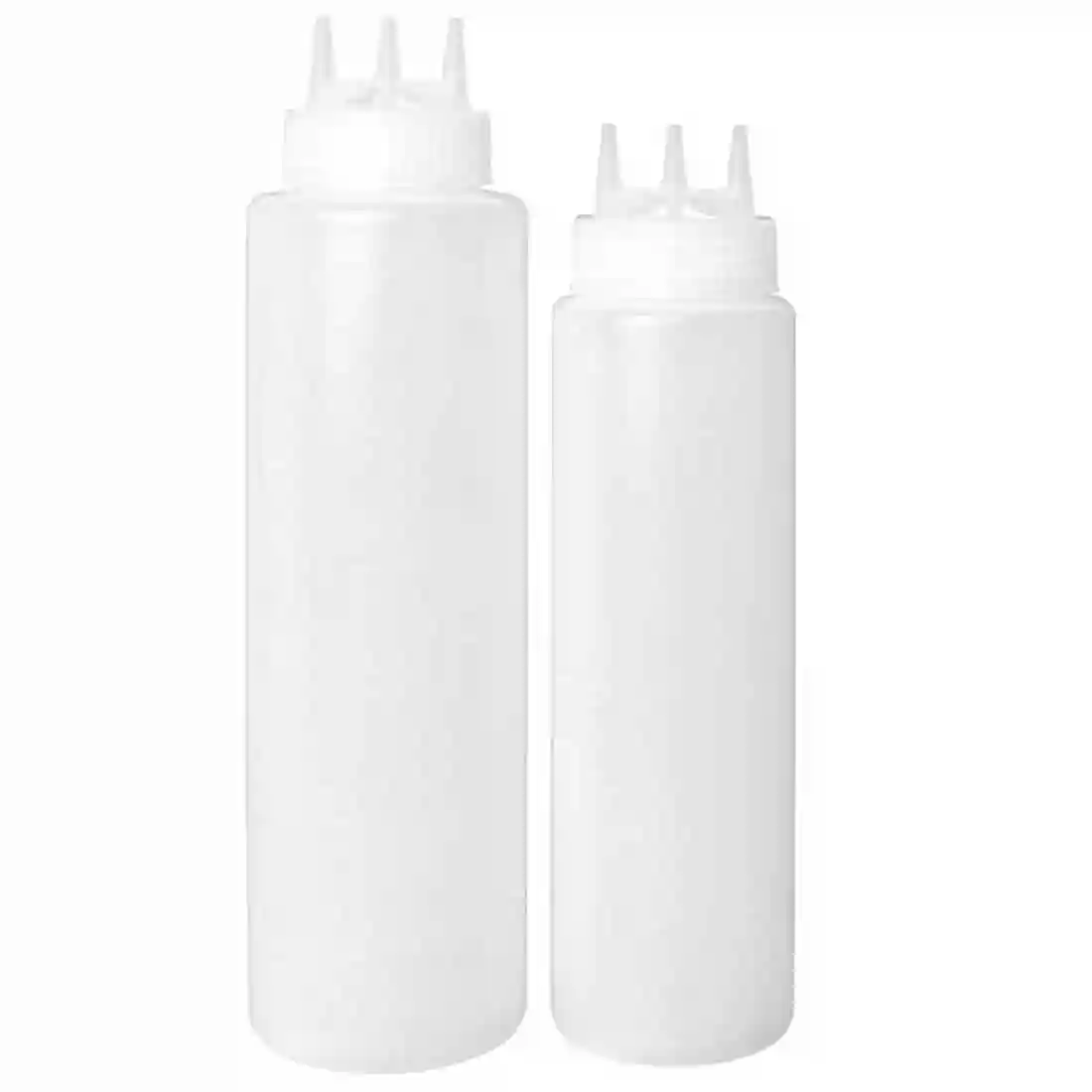 Vogue Clear 3 Nozzle Squeeze Bottle 36oz