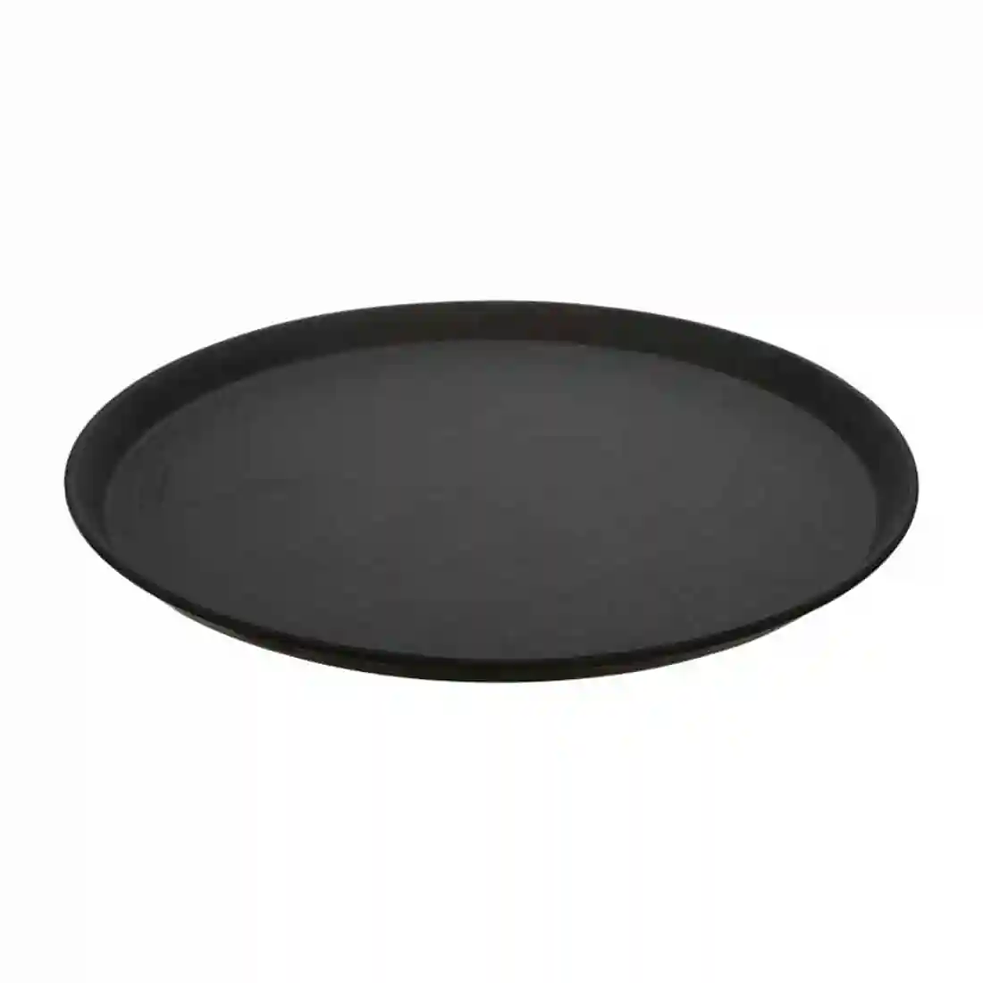 Cambro Fibreglass Round Non-Skid Tray Black 16in