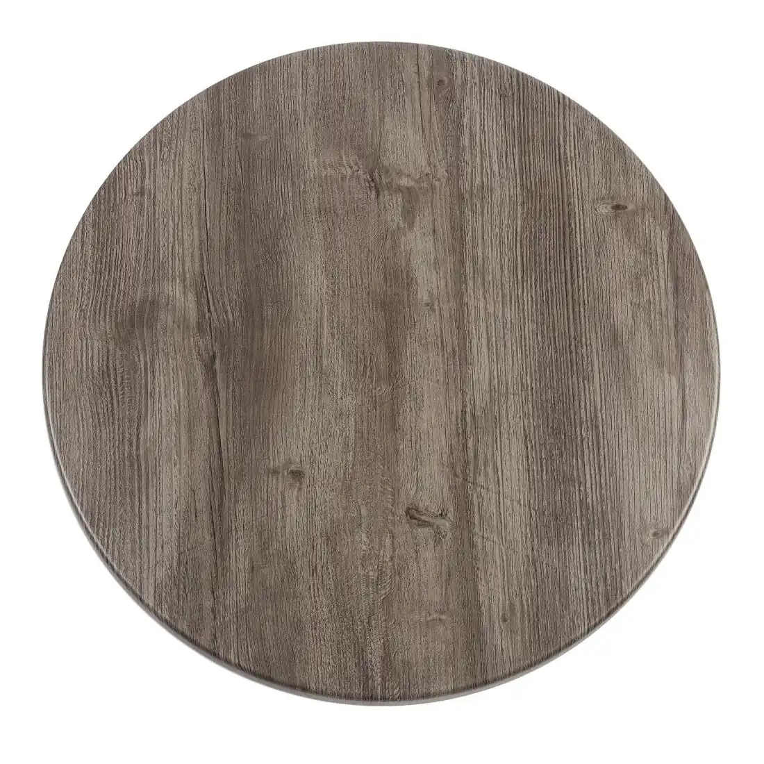 Werzalit Pre-drilled Round Table Top Ponderosa Grey 800mm