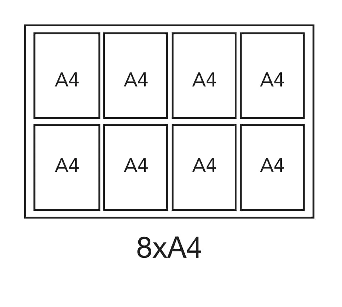 Large Wall Mounted Menu Display Case - Magnetic Dry Wipe