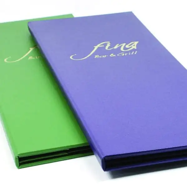 Paris Buckram Menu Covers