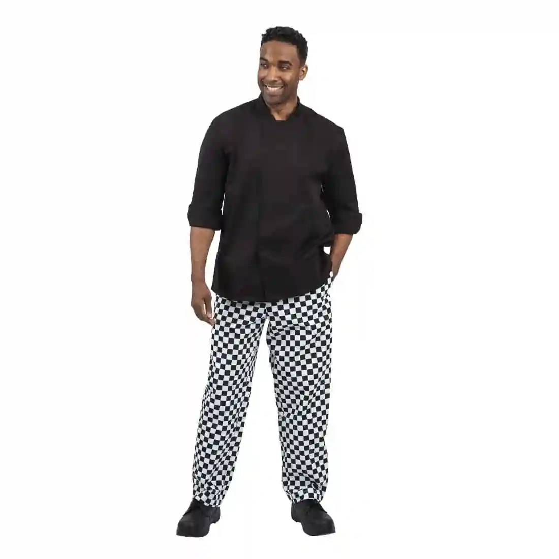 Whites Unisex Atlanta Chef Jacket Black - Image 7