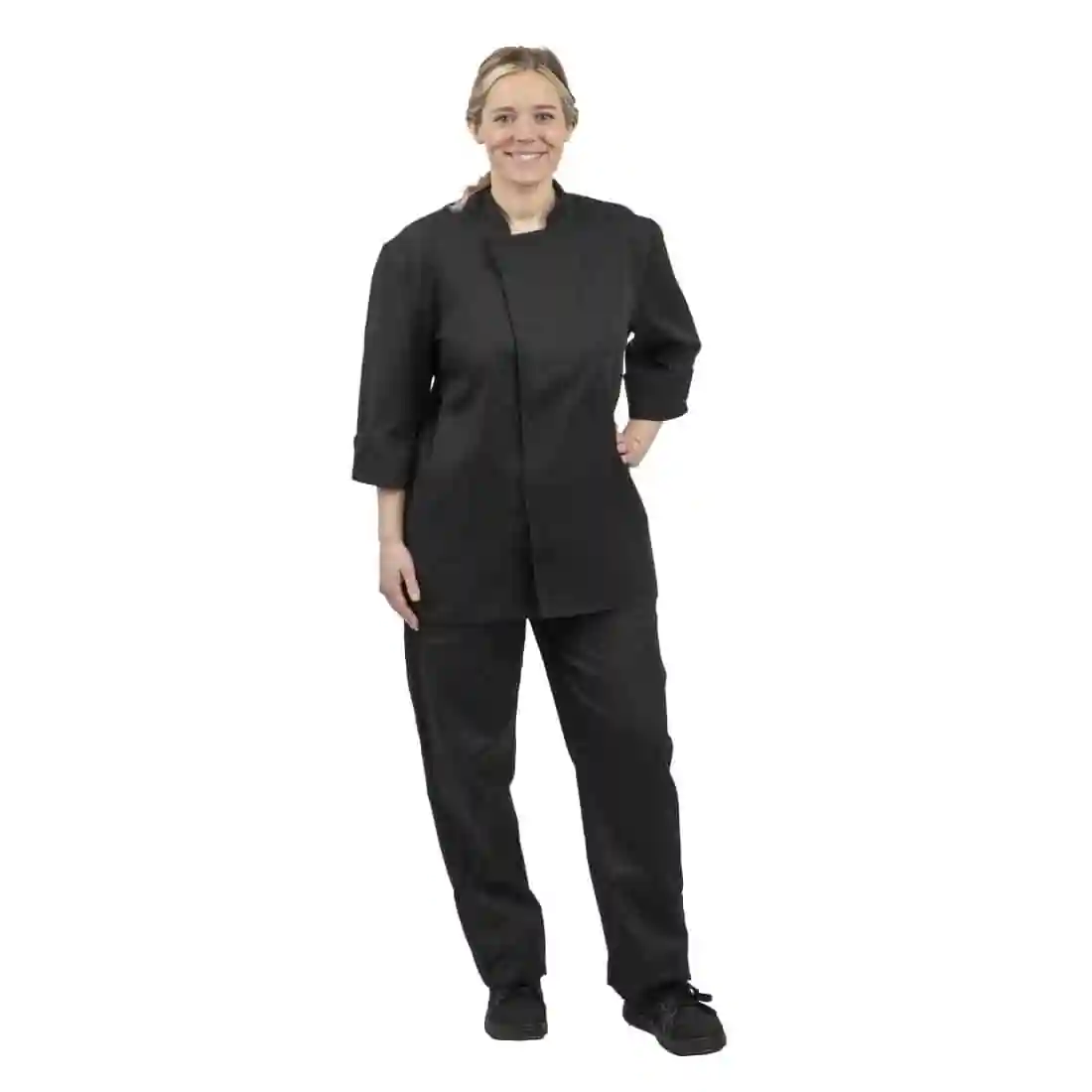 Whites Unisex Atlanta Chef Jacket Black - Image 8
