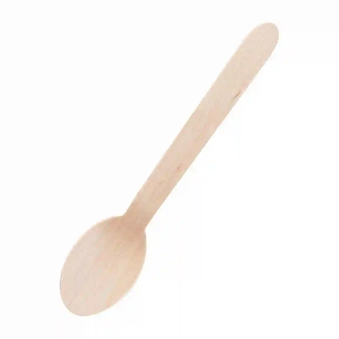 Fiesta Compostable Wooden Dessert Spoons (Pack of 100) - Image 1