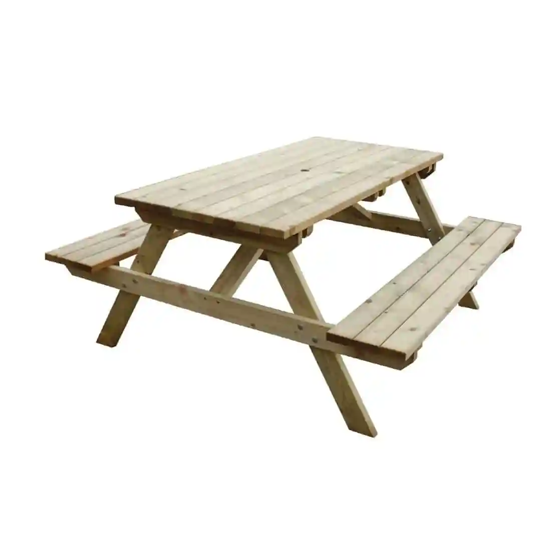 Rowlinson Wooden Picnic Bench 5ft - Image 1