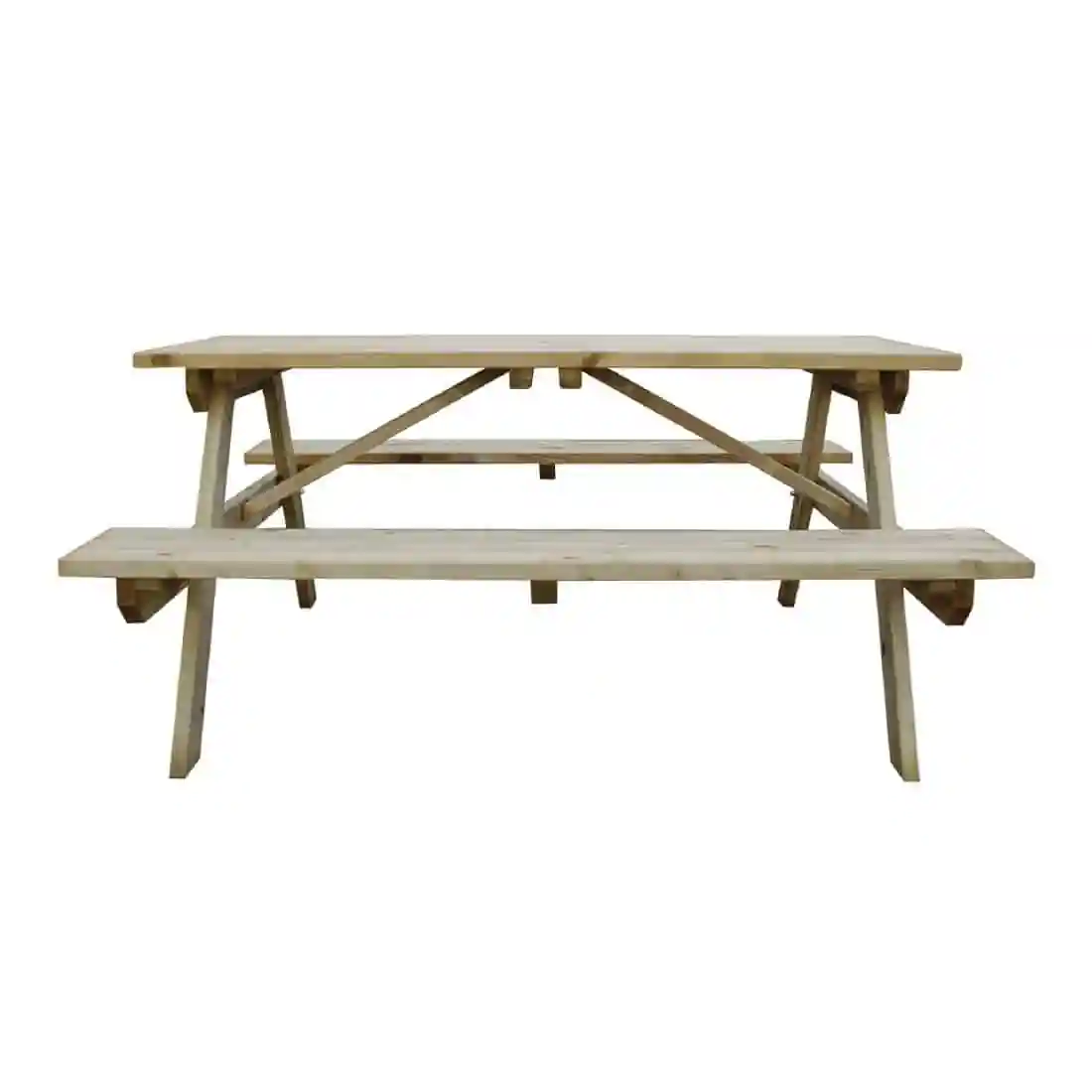 Rowlinson Wooden Picnic Bench 5ft - Image 2