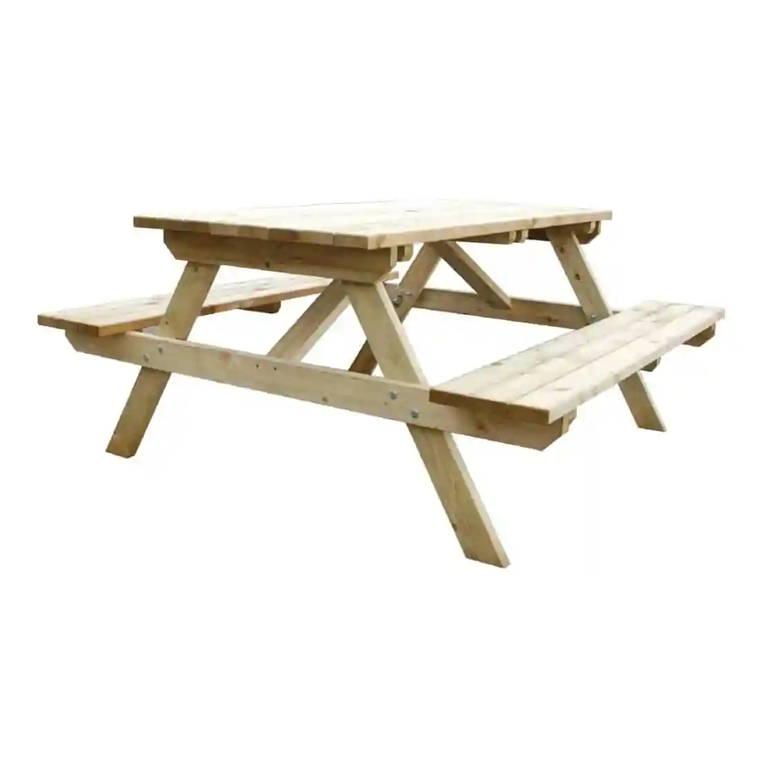 Rowlinson Wooden Picnic Bench 5ft - Image 3