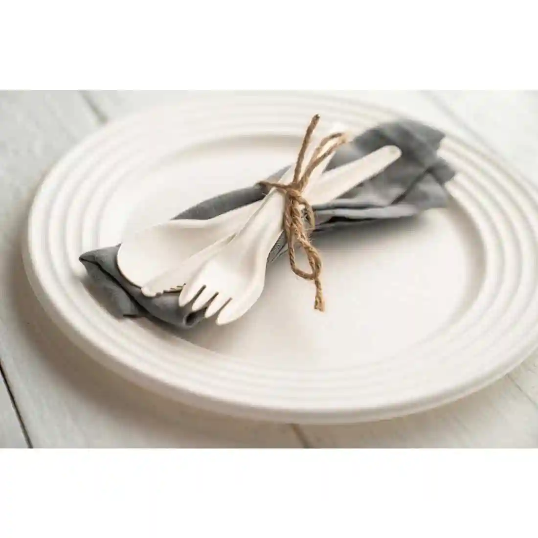 Sabert Recyclable Paper Cutlery Fork (Pack of 1000) - Image 3
