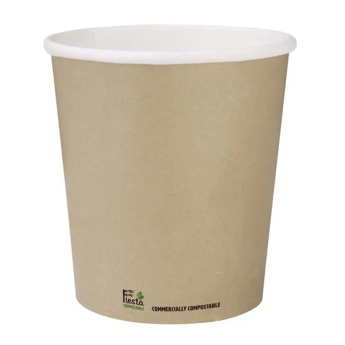 Fiesta Compostable Coffee Cups Single Wall 8oz (Pack of 1000) - Image 1