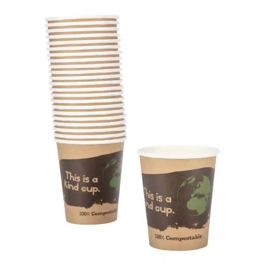 Fiesta Compostable Coffee Cups Single Wall 8oz (Pack of 1000) - Image 5