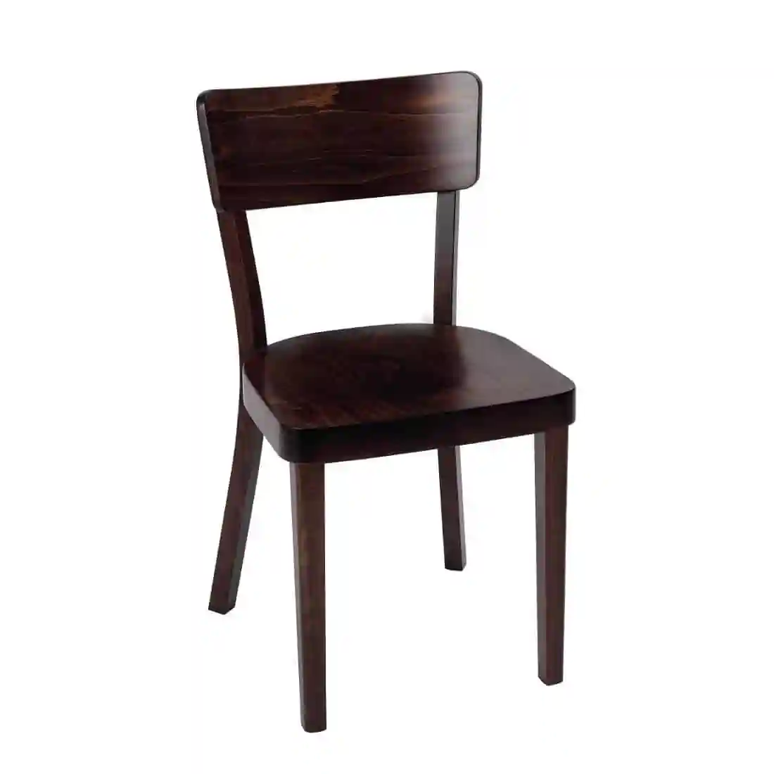 Fameg Plain Side Chairs Walnut Finish (Pack of 2) - Image 1