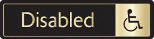 Disabled Toilet Sign - Metal Door Signs