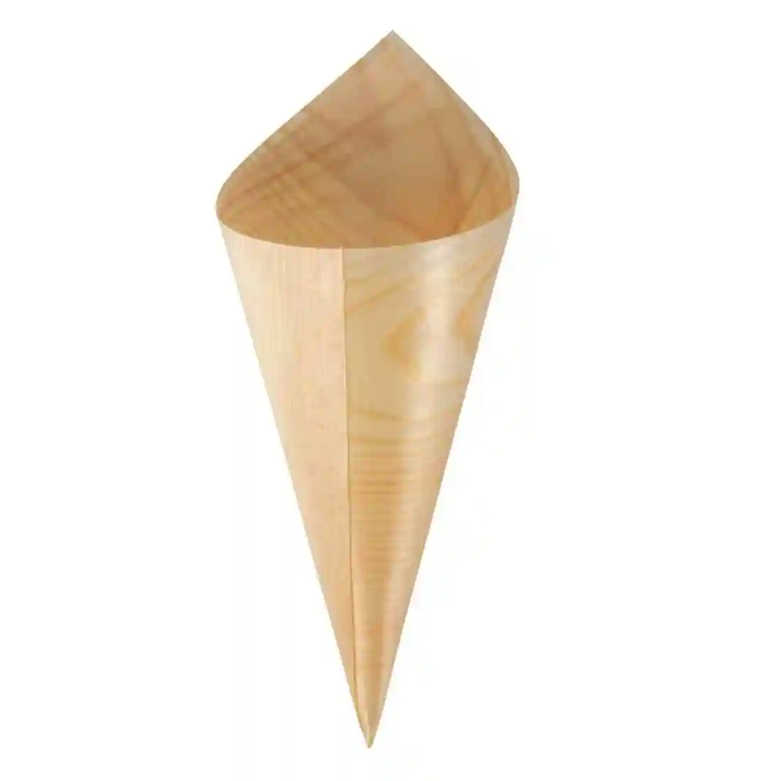 Fiesta Compostable Wooden Canape Cones 75mm (Pack of 100) - Image 1
