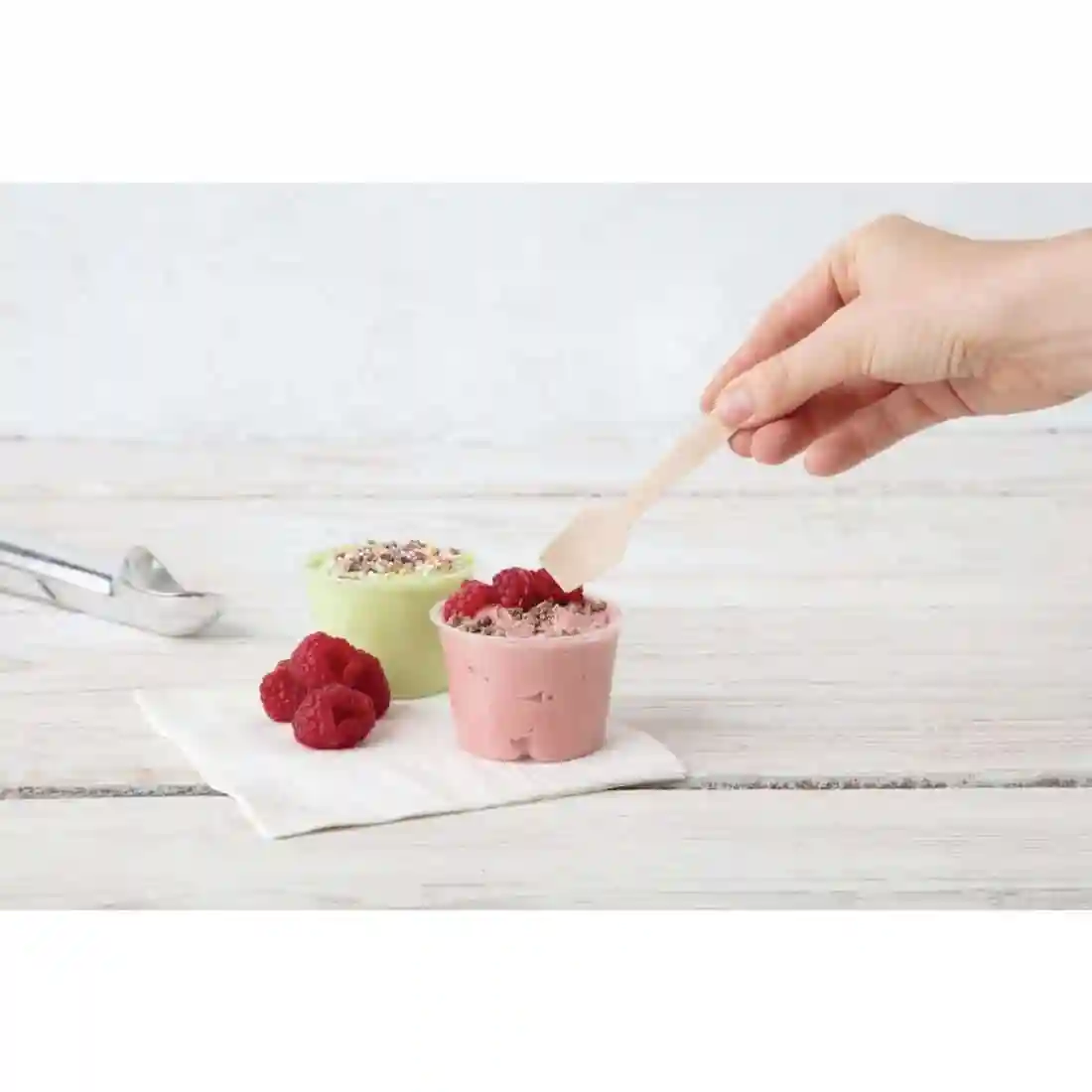 Fiesta Compostable Wooden Ice Cream Spoons (Pack of 100) - Image 6