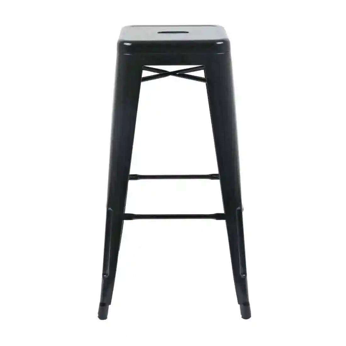 Bolero Bistro Steel High Stool Black (Pack of 4) - Image 10