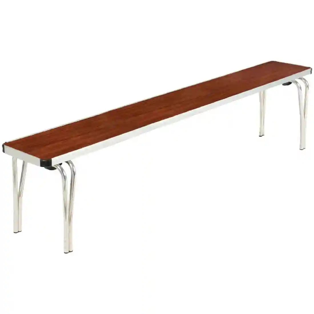 Gopak Contour Stacking Bench Teak Effect 6ft - Image 1