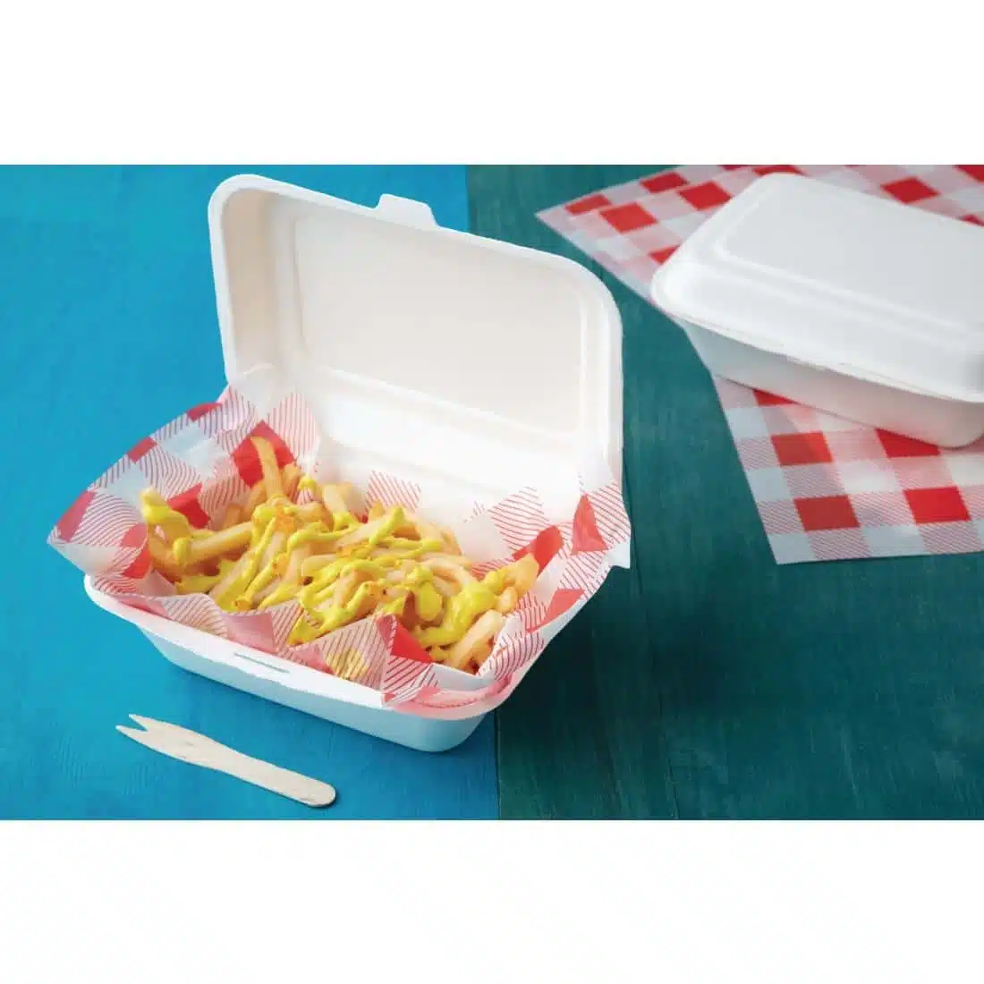 Fiesta Compostable Bagasse Hinged Food Containers 182mm - Image 12