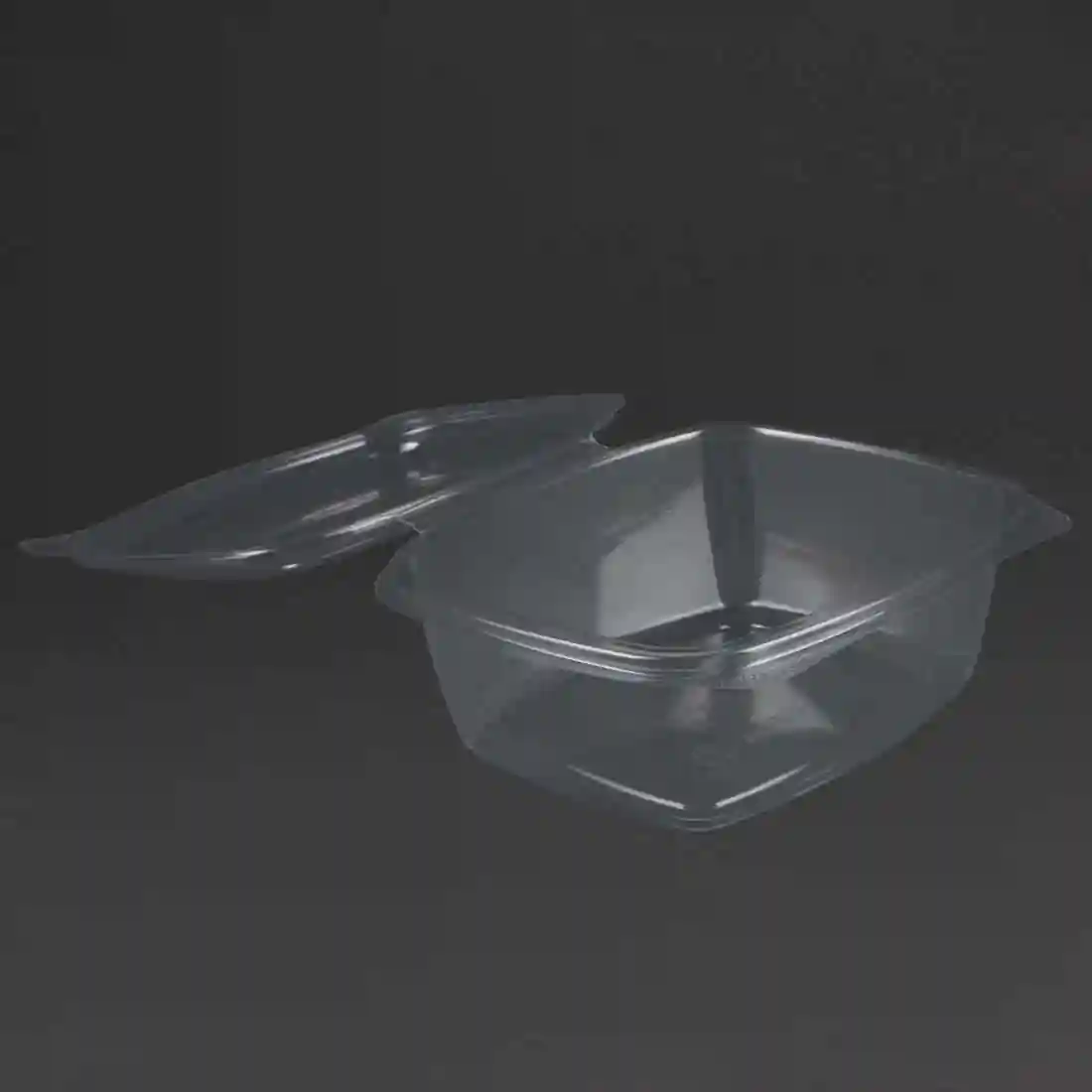 Vegware Compostable PLA Hinged-Lid Deli Containers 680ml / 24oz (Pack of 200) - Image 2