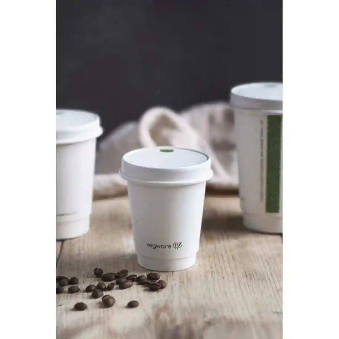 Vegware Hot Cup White Double Wall 8oz 79-Series (Pack of 500) - Image 3