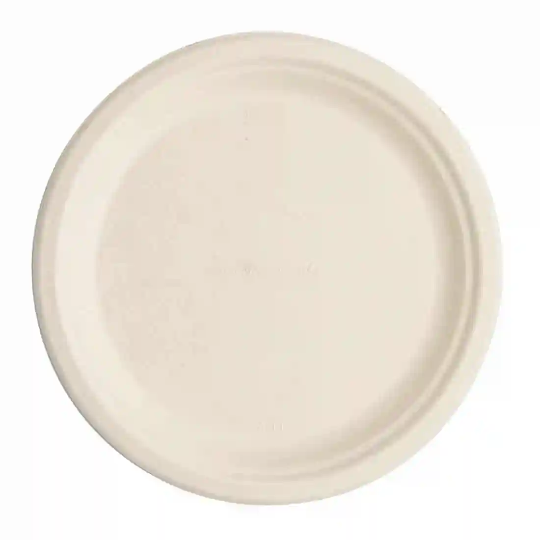 Vegware Compostable Nourish Moulded Fibre Plate Natural 9"/226mm (Pack of 500) - Image 1
