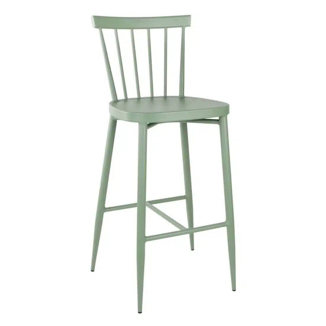 Bolero Windsor Aluminium Green High Stools (Pack of 2) - Image 1