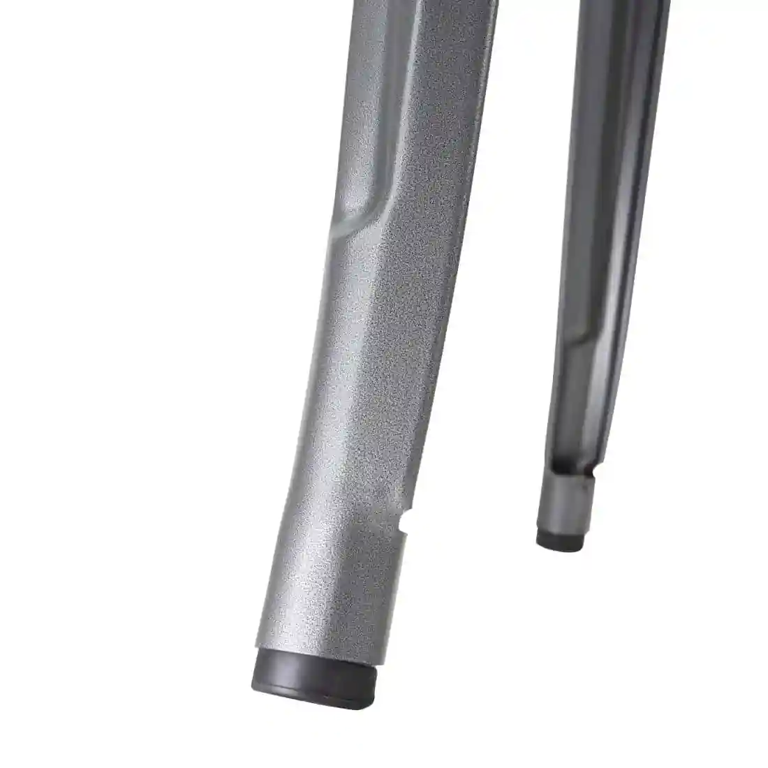 Bolero Bistro Bar Table with Wooden Top Gun Metal - Image 4