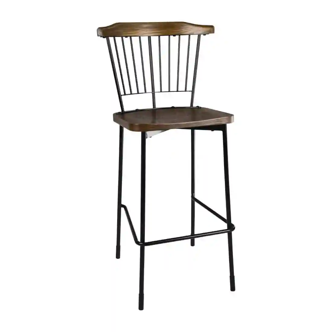 Bolero Scandi High Stools Black (Pack of 2) - Image 1