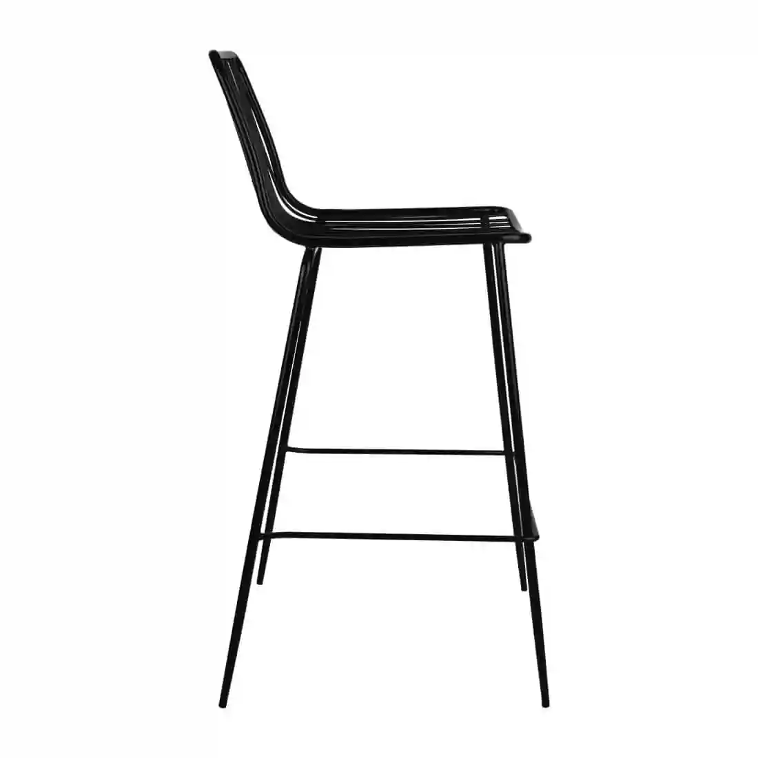 Bolero Steel Wire High Stools Black (Pack of 4) - Image 2