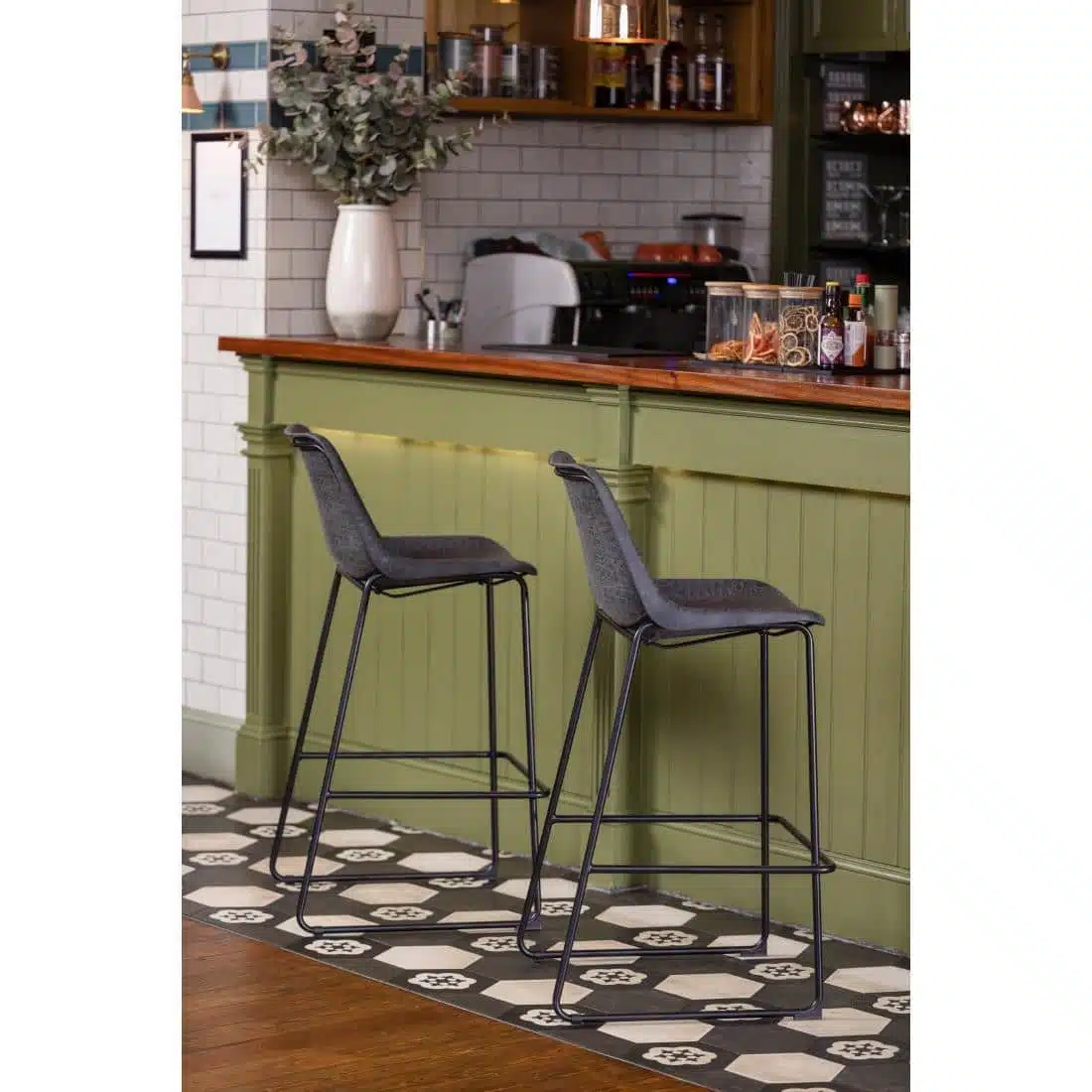 Bolero Rodeo High Stools Black (Single) - Image 9