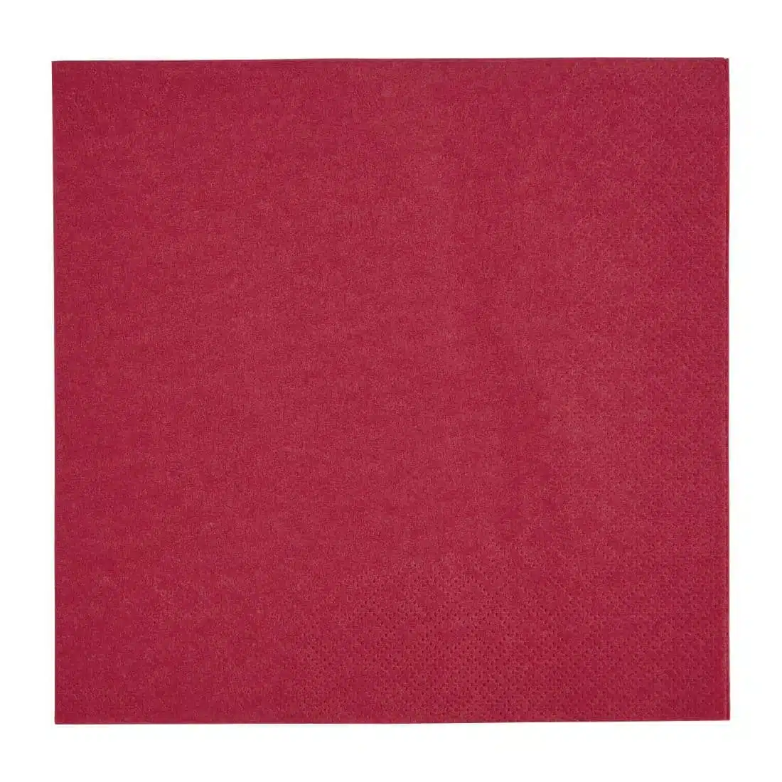 Fiesta Recyclable Lunch Napkin Bordeaux 33x33cm 2ply 1/4 Fold (Pack of 2000) - Image 1