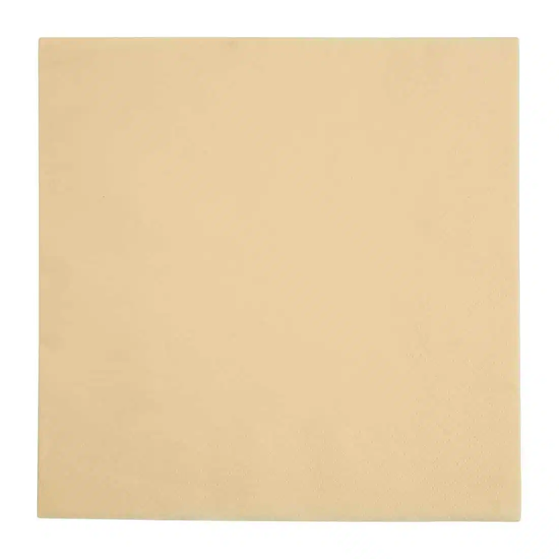 Fiesta Recyclable Dinner Napkin Cream 40x40cm 2ply 1/4 Fold (Pack of 2000) - Image 1