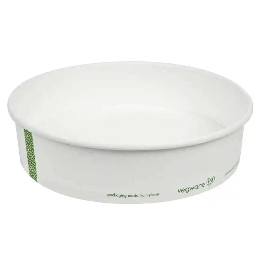 Vegware 185-Series Compostable Bon Appetit Wide PLA-lined Paper Food Bowls 26oz (Pack of 300) - Image 1