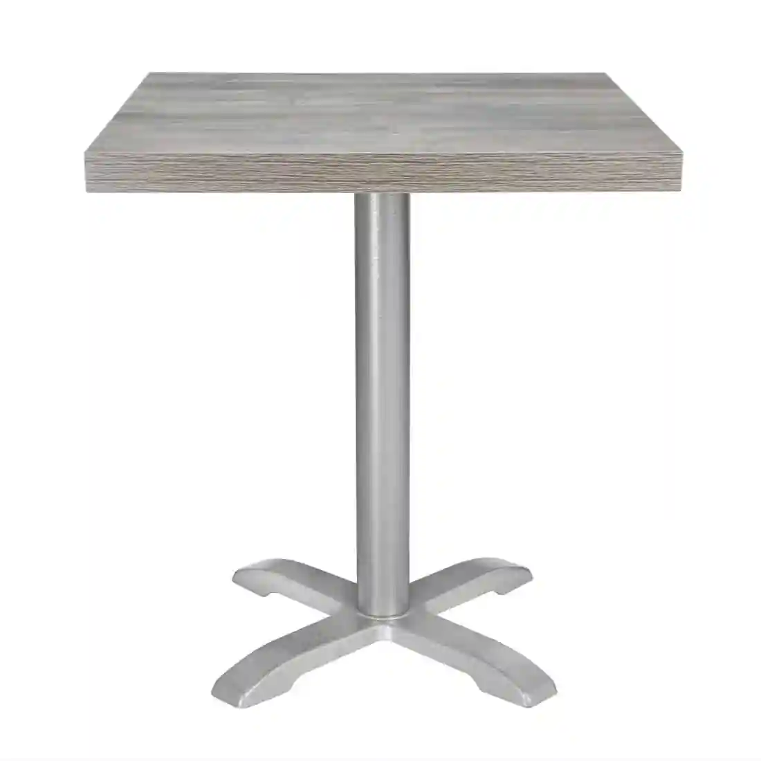Bolero Pre-Drilled Square Melamine Table Top Ash Grey 600mm - Image 5