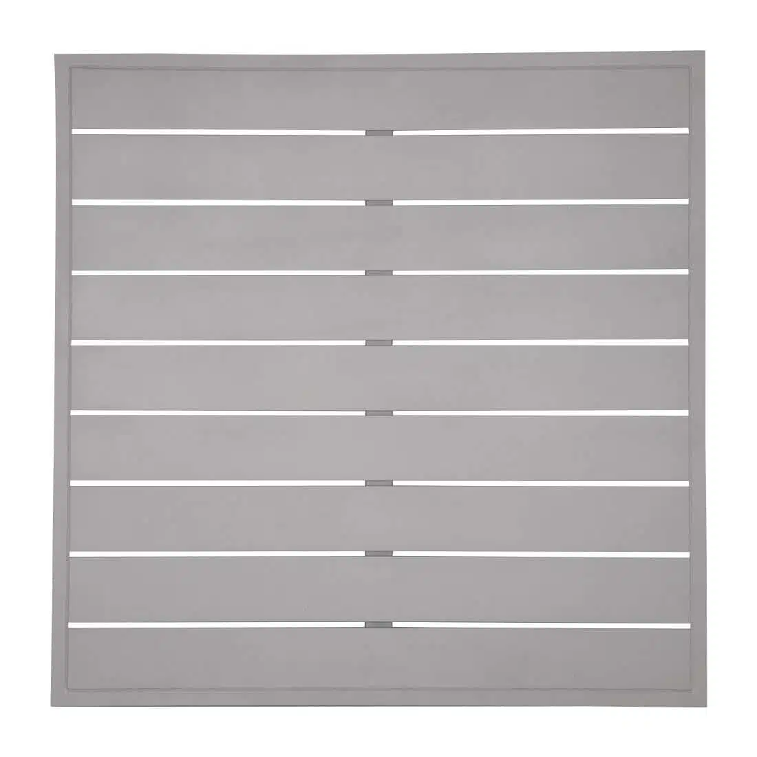 Bolero Aluminium Square Table Top Light Grey 700mm - Image 1