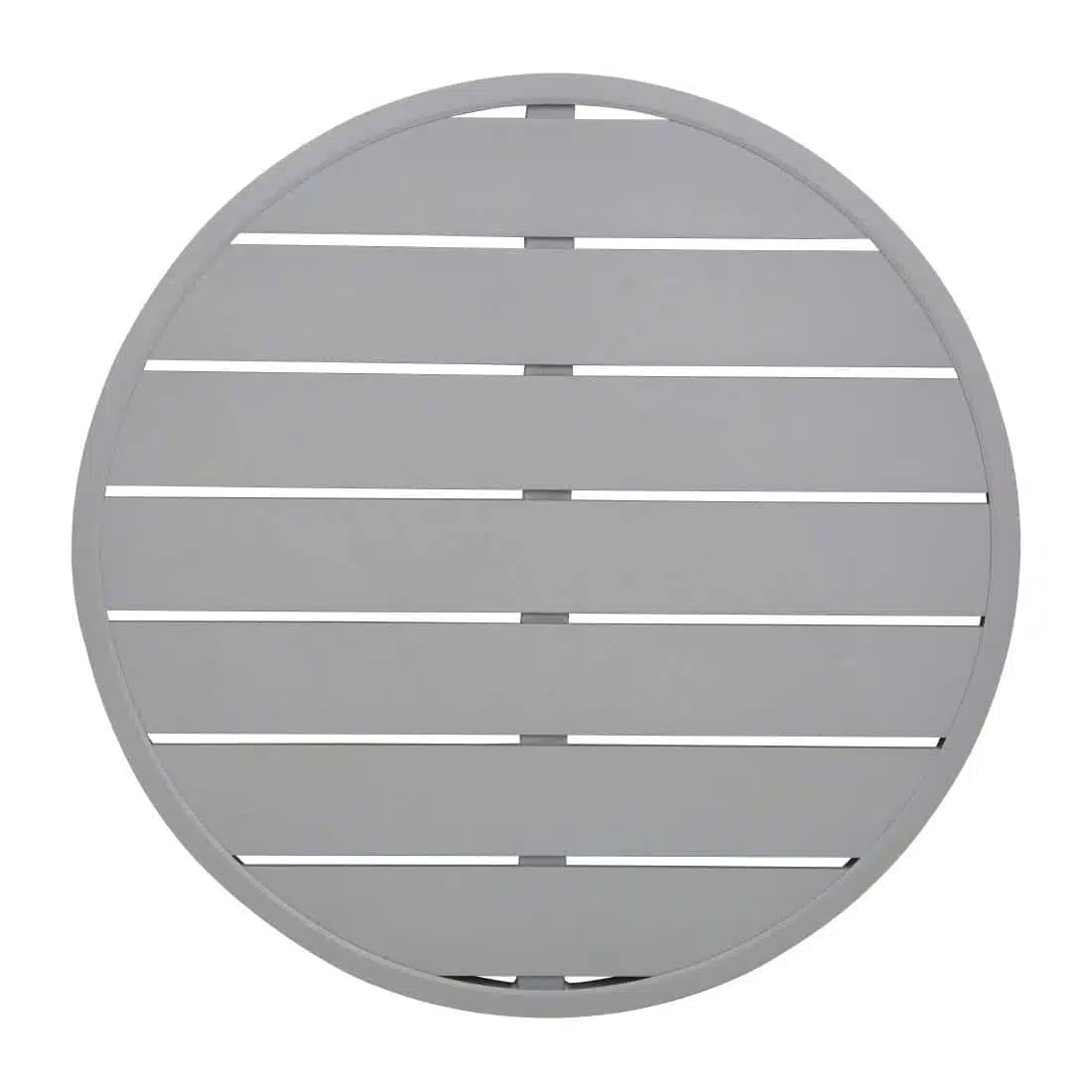 Bolero Aluminium Round Table Top Light Grey 580mm - Image 1