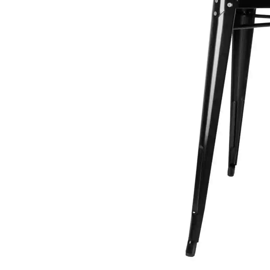Bolero Bistro Steel Square Table Black 668mm (Single) - Image 4