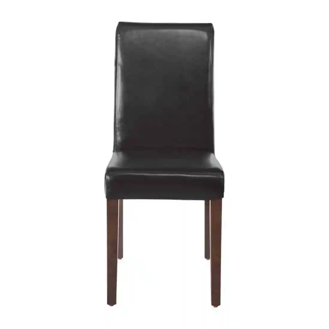 Bolero Faux Leather Dining Chair Black (Pack of 2) - Image 2