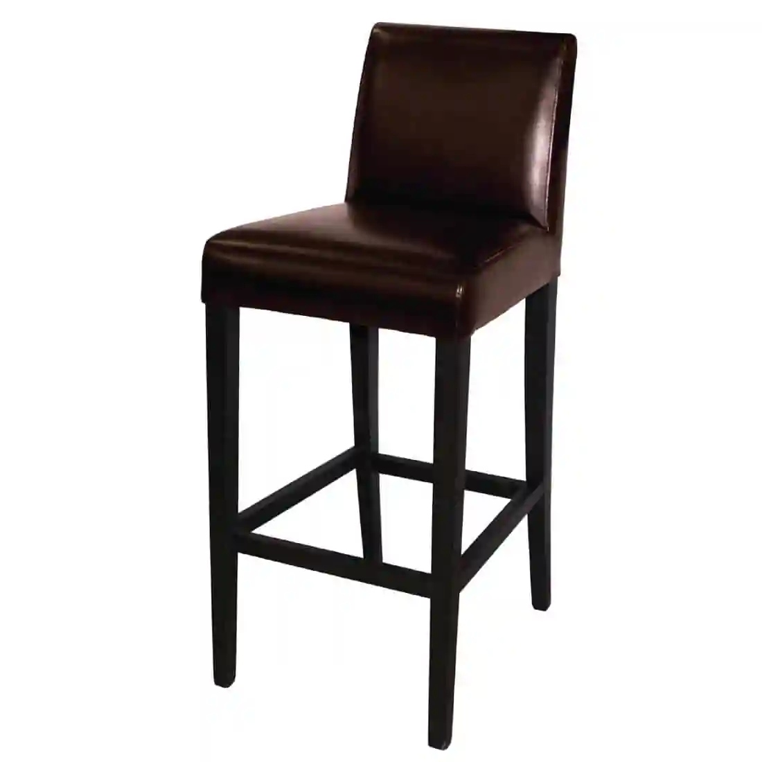 Bolero Faux Leather High Bar Stool Brown (Single) - Image 1