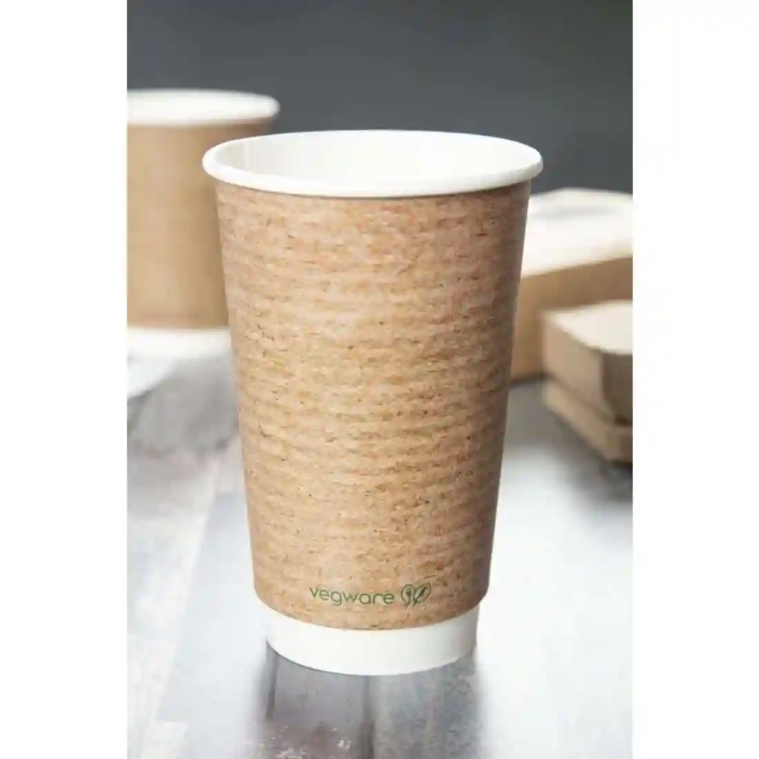 Vegware Compostable Hot Cups 455ml / 16oz (Pack of 400) - Image 7