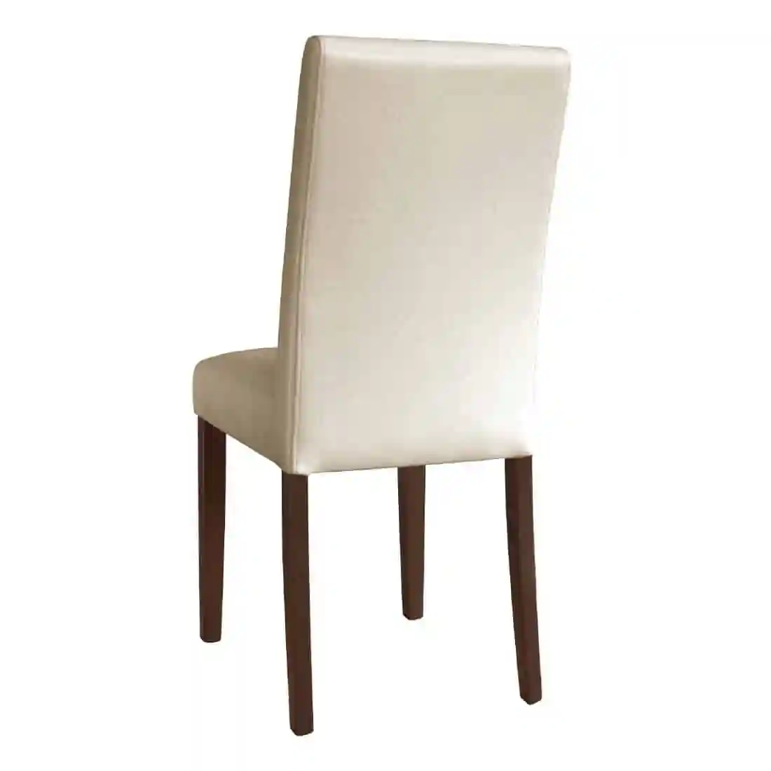 Bolero Faux Leather Dining Chairs Cream (Pack of 2) - Image 2