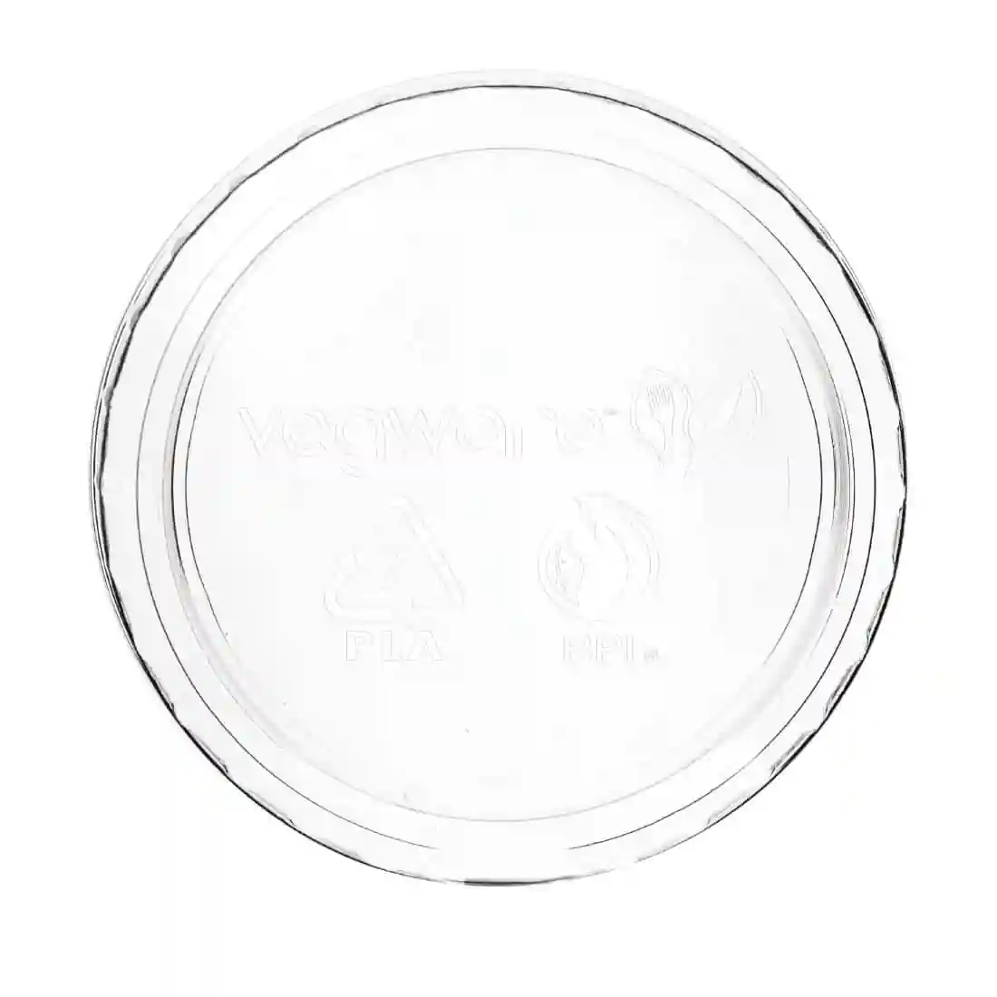 Vegware Compostable Cold Portion Pot Lids 59ml / 2oz and 118ml / 4oz - Image 1